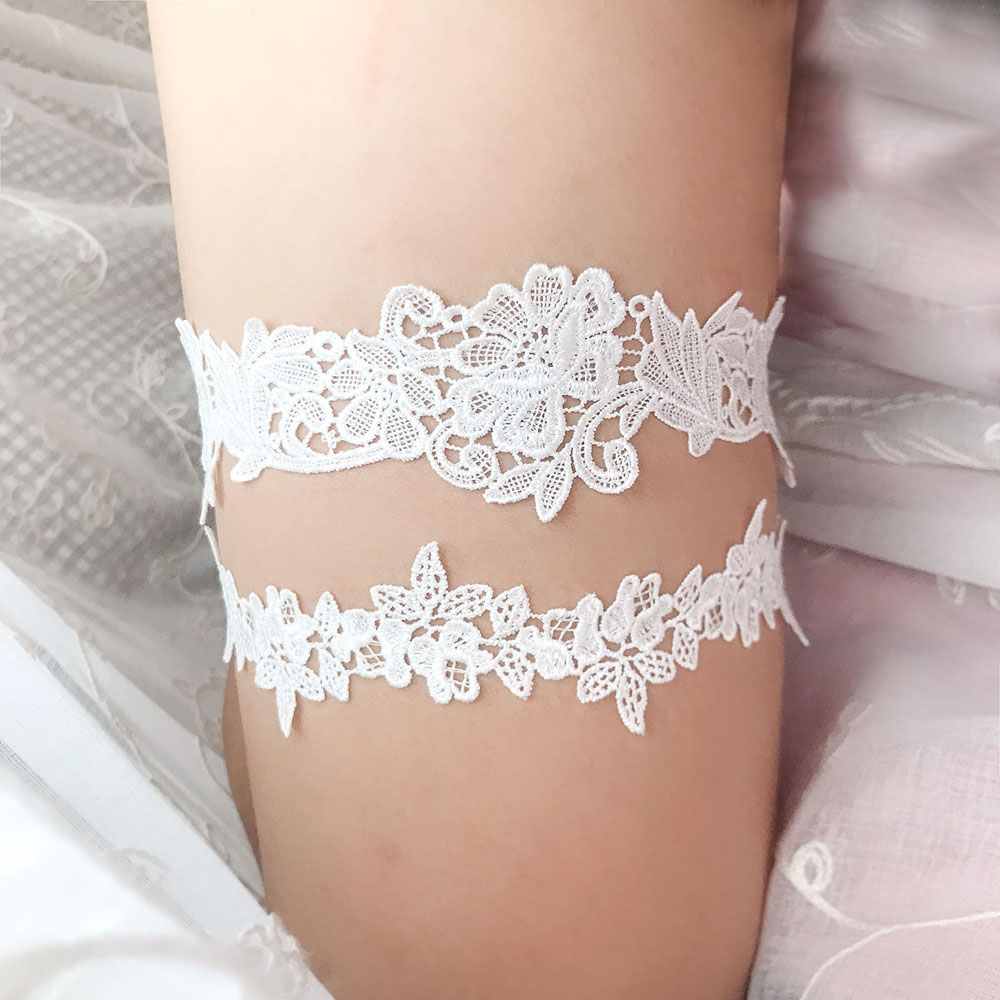 K02 Fashion Soft Sexy Lace Gar - Garter Belt Set recension och pris