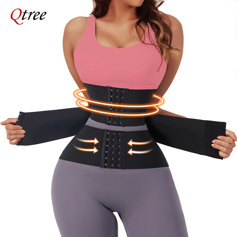 Qtree Upgraded Waist Trainer S - Shapewear Bodysuit Firm recension och pris