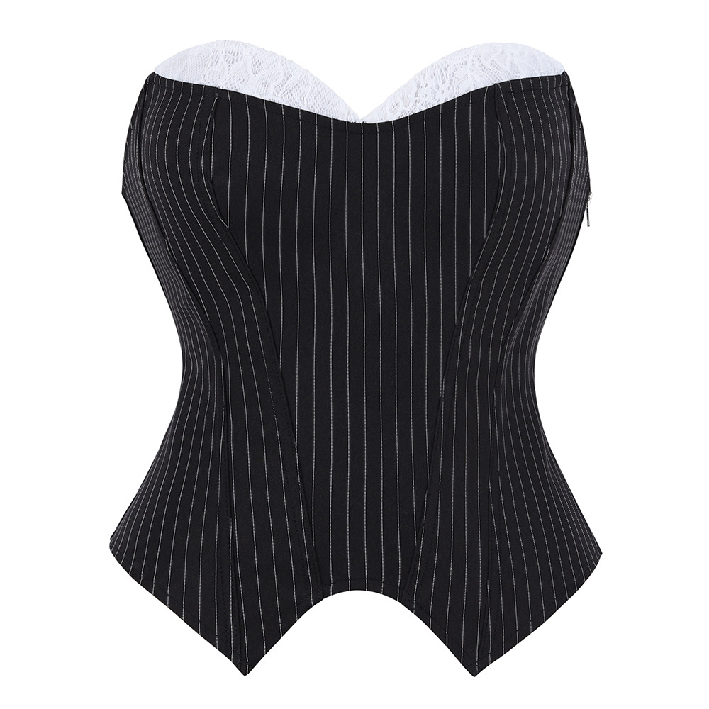 Black And Lace Strapless Corse - Corset Waist Cinch recension och pris
