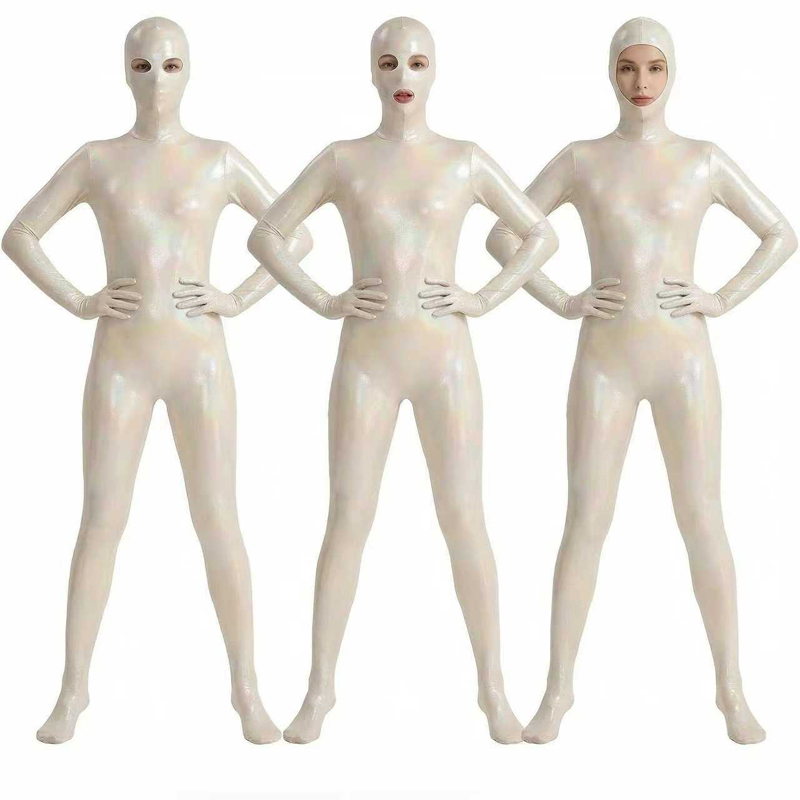 Women Shiny Gradient Zentai Bo - Shapewear Bodysuit Firm recension och pris