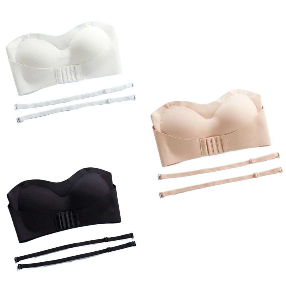 Soft Push Up Strapless Invisib - Bralette Wireless Soft recension och pris