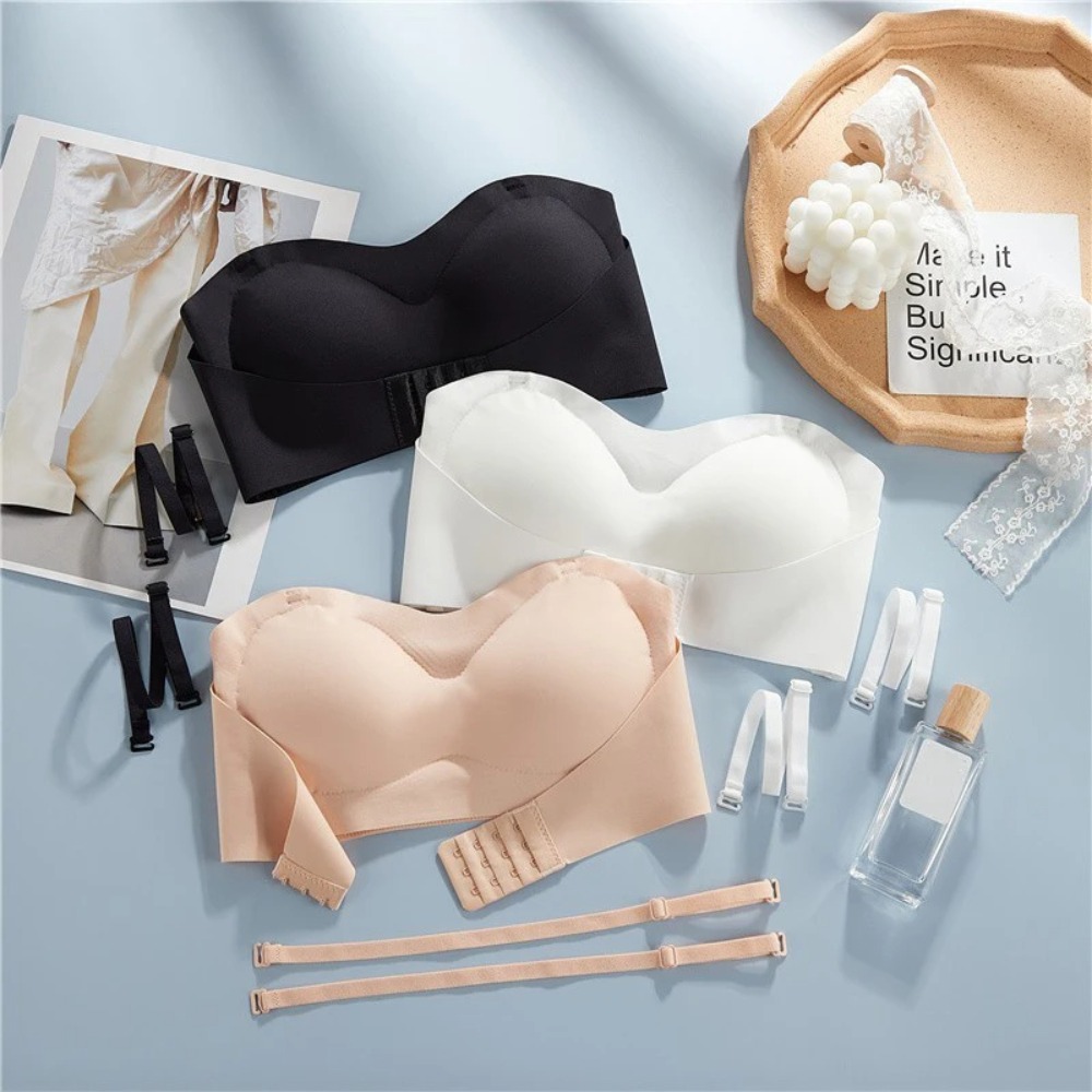 Soft Push Up Strapless Invisib - Bralette Wireless Soft recension och pris