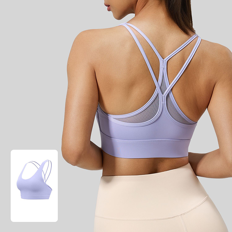 2026 New Women Sexy Mesh Cross - Sports Bra High Impact recension och pris