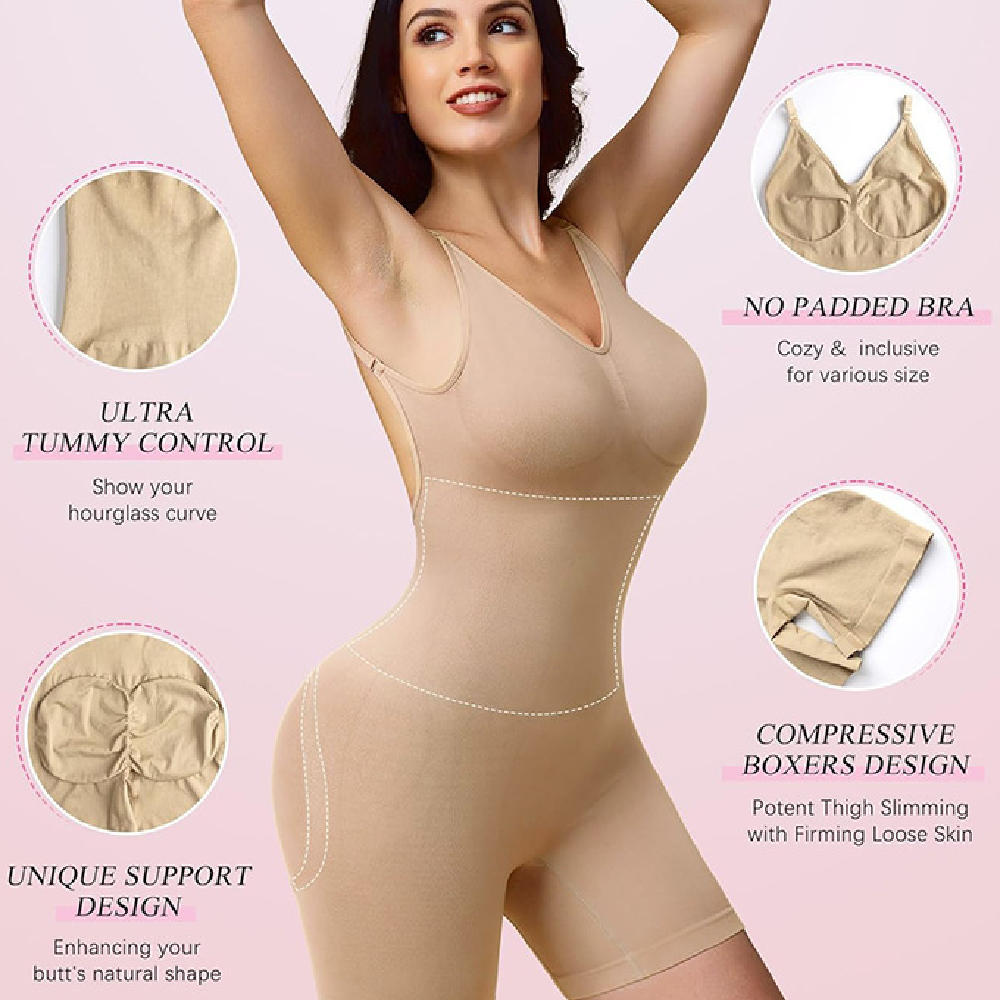 Invisible Seamless Bodysuit Sh - Shapewear Bodysuit Firm recension och pris