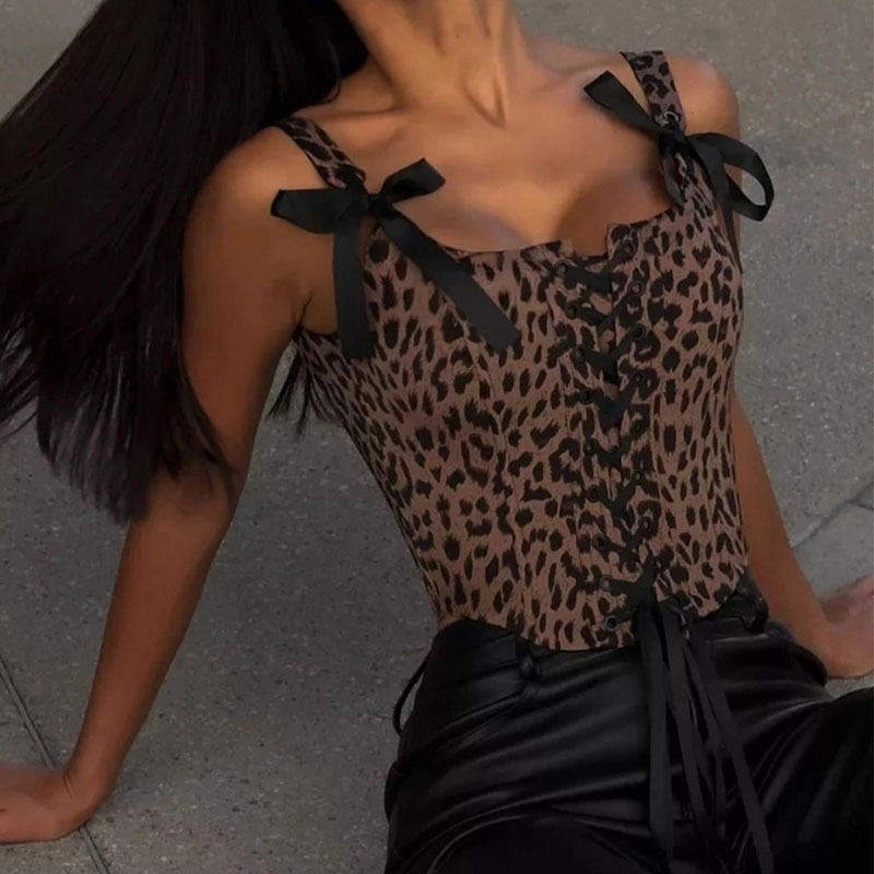 Leopard Printed Court Corset W - Corset Waist Cinch recension och pris